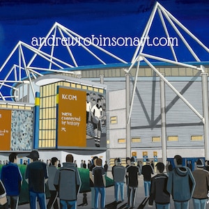 Hull, Rugby Stadium, Standard Poster, Wall Art Rugby Club Rugby Stadium Gifts, Black & Whites Supporters Memorabilia