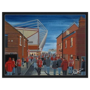 Crewe, Gresty Road Stadium. Framed Canvas Football Art Print. Wall Art Football Club FC, Gifts, Alexandra Supporters Memorabilia