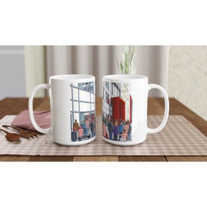 Brentford, Football Stadium White 15oz Ceramic Football Mug. Football Club FC Football Soccer Gifts, Bees Supporters Memorabilia