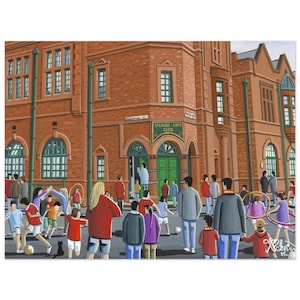 Salford, Salford Lads Club, City Art, Cityscape Urban Cityscape Premium Matte Paper Poster