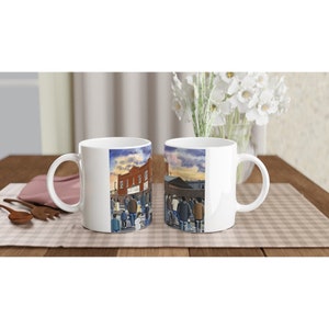 Widnes, Retro Rugby Stadium White 11oz Ceramic Rugby Mug. Rugby Club FC Rugby Stadium Gifts, Vikings Supporters Memorabilia