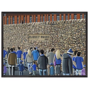 Everton H Dickinson, Bramley Moore Football Stadium. Superior Wooden Framed Poster. Wall Art Football Club FC, Gifts, Supporters Memorabilia