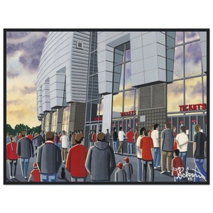 Arizona, Football Stadium. Standard Wooden Framed Poster. Wall Art American Football Team, Stadium Gifts, Supporters Memorabilia
