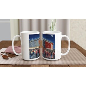 Rotherham, Football Stadium White 15oz Ceramic Mug. Football Club FC Football Soccer Gifts, United Utd Supporters Memorabilia