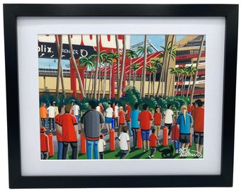 Tampa Bay. Framed American Football Print, Stadium Wall Art, Supporter Memorabilia Gift