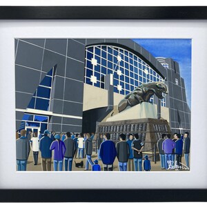 Carolina Football Stadium, Wall Art Framed Print, American Football Team Gifts, Supporters Memorabilia