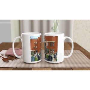Celtic, Celtic Pk Stadium White 15oz Ceramic Football Mug. Football Club FC Football Soccer Gifts, Celts Supporters Memorabilia