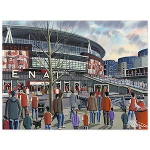 Arsenaal. Superieure poster, kunst aan de muur Football Club FC, cadeaus, memorabilia Arsenal-supporters