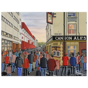 Sheffield U, Bramall Lane Football Stadium, Superior Poster, Wall Art Football Club FC, Gifts, United Utd Supporters Memorabilia