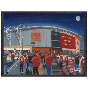 Rotherham, Football Superior Framed Poster With Museum-Quality Matte Paper. Football Soccer Gifts, United Utd Supporters Memorabilia