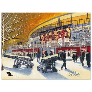 Arsenal, voetbalstadion, superieure poster, muurkunst Football Club FC, geschenken, memorabilia voor supporters
