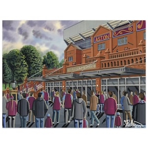 Aston V, Villa Pk Stadium, Superior Poster, Wall Art Football Club FC, Gifts, Supporters Memorabilia