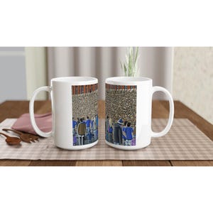 Everton, H Dickinson, Bramley Moore Football Stadium White 15oz Ceramic Football Mug. Football Club FC Soccer Gifts Supporters Memorabilia