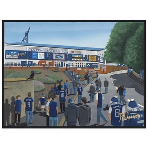 Raith R&#39;s Stadium. Standard Wooden Framed Poster. Wall Art Football Club FC, Gifts, Rovers Supporters Memorabilia