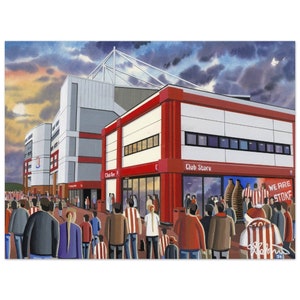 Stoke, Football Stadium, Superior Poster, Wall Art Football Club FC, Gifts, City Supporters Memorabilia