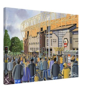 Wölfe, Wolverhampton, Molineux Leinwanddruck. Wall Art Football Club FC Fußball Stadion Geschenke, Wanderers Anhänger Erinnerungsstücke