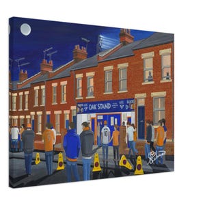 Luton, Kenilworth Rd Stadium Canvas Print. Wall Art Football Club FC Football Soccer Stadium Gifts, Town Supporters Memorabilia