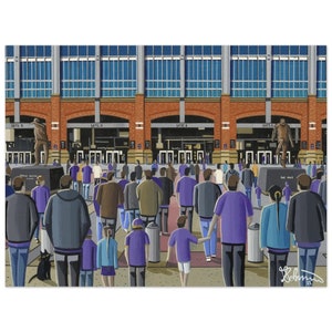 Baltimore, Football Stadium, Superior Poster, Wall Art American Football Team, Stadium Gifts, Supporters Memorabilia