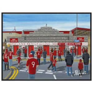 Aberdeen. Pittodrie Stadium Art: Football Club. SuperiorFramed Poster