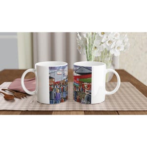 St helens, Retro Knowsley Road Stadium White 11oz Ceramic Rugby Mug. Rugby Club FC Rugby Stadium Gifts, Saints Supporters Memorabilia