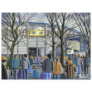 Hull, Estadio de Fútbol, Póster Estándar, Arte Mural del Club de Fútbol FC, Regalos, Recuerdos de la afición del City