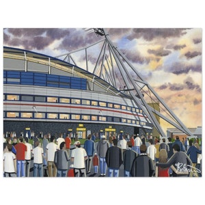 Bolton, Football Stadium, Superior Poster, Wall Art Football Club FC, Gifts, Wanderers Supporters Memorabilia
