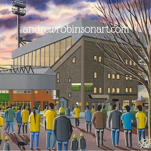 Norwich, Carrow Rd Stadium, Standard Poster, Wall Art Football Club FC, Gifts, City Supporters Memorabilia