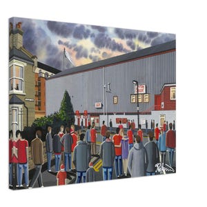 Leyton O, Brisbane Road Road Leinwanddruck. Wall Art Football Club FC Fußball Stadion Geschenke, Fans Erinnerungsstücke