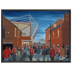 Crewe, Gresty Rd Stadium. Superior Wooden Framed Poster. Wall Art Football Club FC, Gifts, Alexandra Supporters Memorabilia