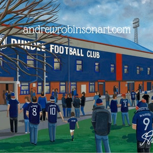 Dundee, Dens Pk Stadium, Standard Poster, Wall Art Football Club FC, Gifts, Dark Blues Supporters Memorabilia