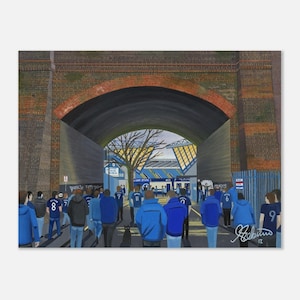 Millwall. The Den Stadium Superior Poster Art Print: Football Club Supporters Gift