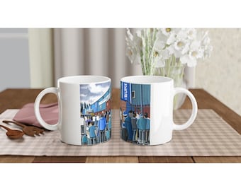 Tazza Personalizzata Queens Park Rangers QPR - Grande 325ml - Stampa Sublimatica Con Nome E Messaggio - Regalo Unico Per Fan