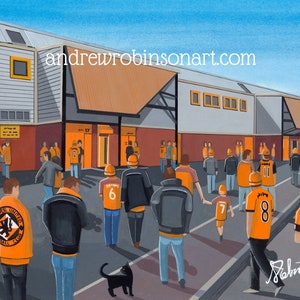 Dundee U, Tannadice Stadium, Standard Poster, Wall Art Football Club FC, Gifts, United Utd Supporters Memorabilia
