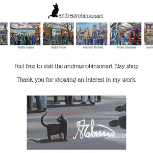 York C. Retro Bootham Crescent football stadium. Ready to hang framed & mounted City art print. Ideal wall art football club F.C memorabilia gift for birthdays, Christmas, Father’s Day. Perfect addition to any home or office. By artist Andrew Robinson.