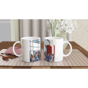 Brentford, Stadium White 11oz Ceramic Football Mug. Football Club FC Football Soccer Gifts, Bees Supporters Memorabilia