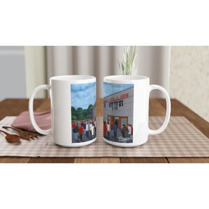 Stevenage, Broadhall Way Stadium White 15oz Ceramic Football Mug. Football Club FC Football Soccer Gifts,Boro  Supporters Memorabilia