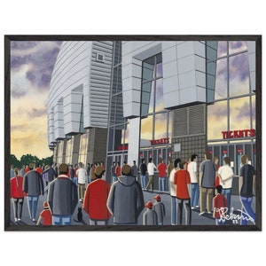 Arizona, Football Stadium. Superior Wooden Framed Poster. Wall Art American Football Team, Stadium Gifts, Supporters Memorabilia
