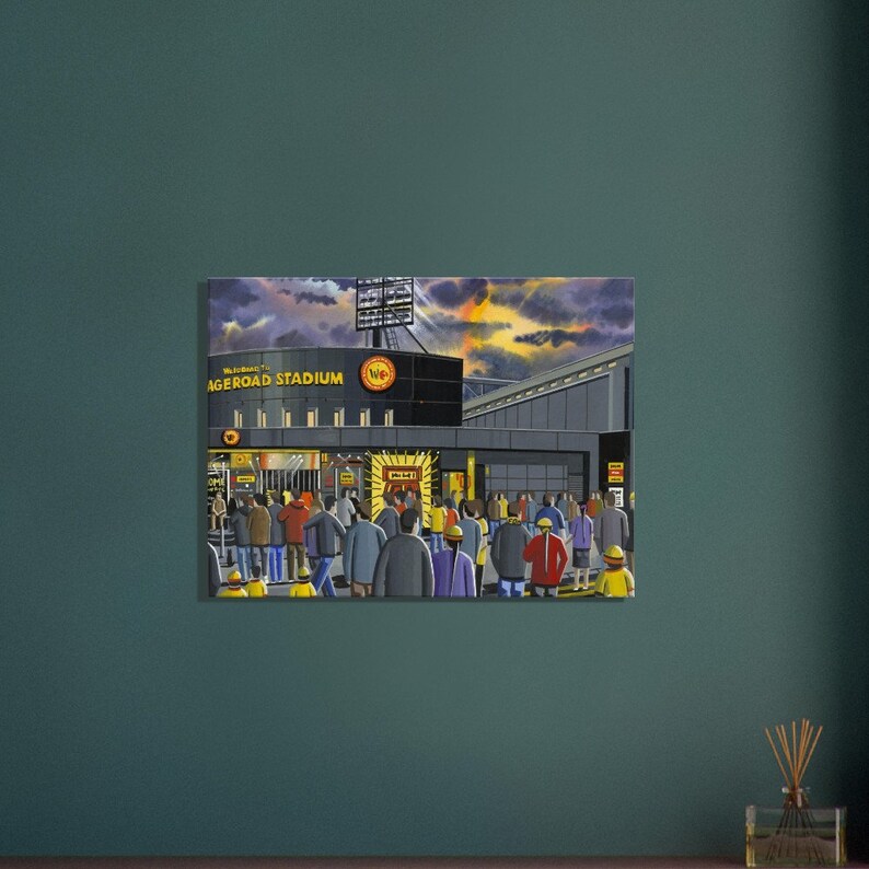 Watford, Vicarage Road Football Canvas Print 60cm X 80cm / 24 X 32