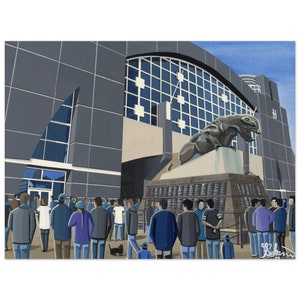 Carolina. Football Stadium, Superior Poster, Wall Art American Football Team, Stadium Gifts, Supporters Memorabilia
