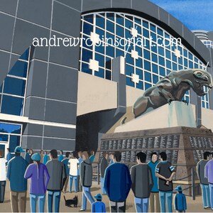 Carolina, Football Stadium, Standard Poster, Wall Art American Football Team, Stadium Gifts, Supporters Memorabilia