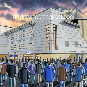 Colchester, Football Stadium, Standard Poster, Wall Art Football Club FC, Gifts, United Utd Supporters Memorabilia