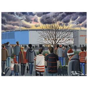 Doncaster, Football Stadium, Superior Poster, Wall Art Football Club FC, Gifts, Rovers Supporters Memorabilia