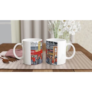 Charlton, The Valley Stadium White 11oz Ceramic Football Mug. Football Club FC Football Soccer Gifts, Athletic Supporters Memorabilia
