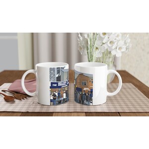 Derby, Retro Baseball Ground Stadium White 11oz Ceramic Football Mug. Football Club FC Football Soccer Gifts, County Supporters Memorabilia