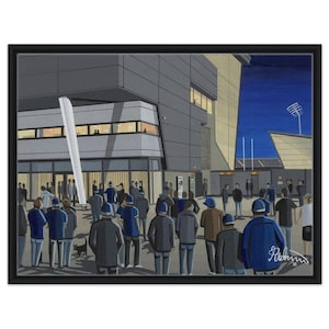 Sale, Rugby Stadium. Framed Canvas Football Art Print. Wall Art Rugby Club Rugby Stadium Gifts, Sharks Supporters Memorabilia