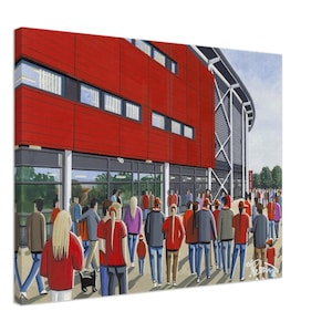 Liverpool Women Langtree Pk Football Stadium Canvas Print. Wall Art Football Club FC Football Soccer Stadium Gifts, Supporters Memorabilia