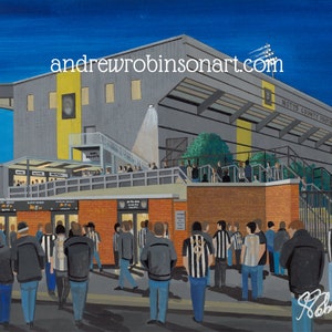 Notts C, Meadow lane Stadium, Standard Poster, Wall Art Football Club FC, Gifts, County Supporters Memorabilia