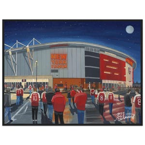 Rotherham Museum Quality Matte Paper Wooden Framed PosterFootball Club FC Football Soccer Gifts, United Utd Supporters Memorabilia