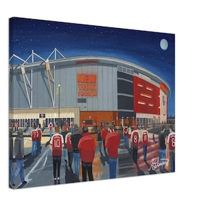 Rotherham, Memorabilia Football Stadium Wall Art. Canvas Print. Football Club FC Football Soccer Gifts, United Utd Supporters Memorabilia