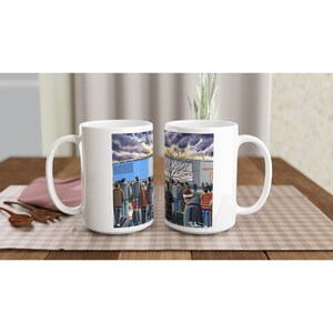 Doncaster, Football Stadium White 15oz Ceramic Football Mug. Football Club FC Football Soccer Gifts, Rovers Supporters Memorabilia